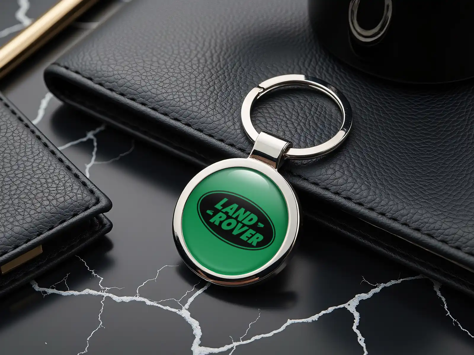 Land Rover Glänzend Schlüsselanhänger Edel Metall Robust